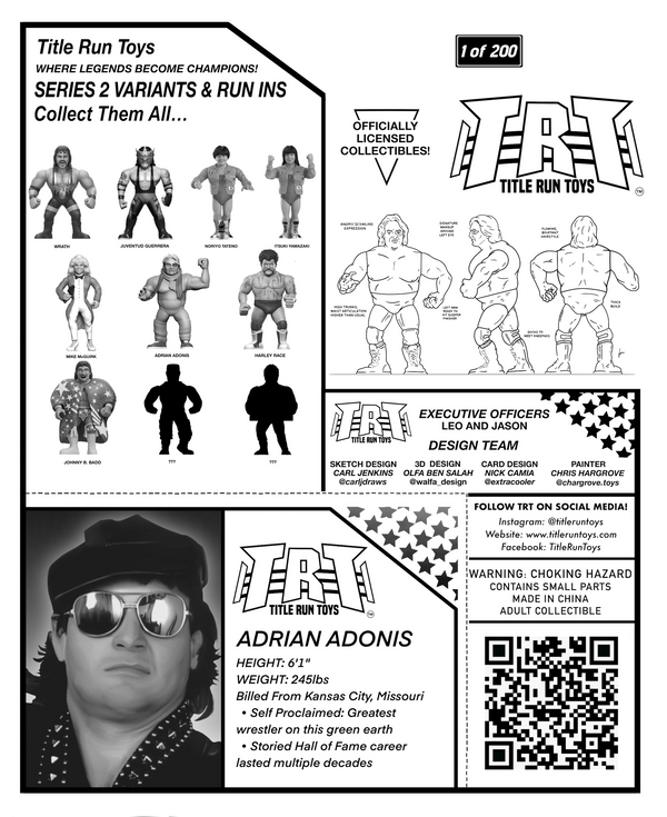 Series II Figure - Adrian Adonis Limited 1 of 200 Biker Edition (Pre- Order)