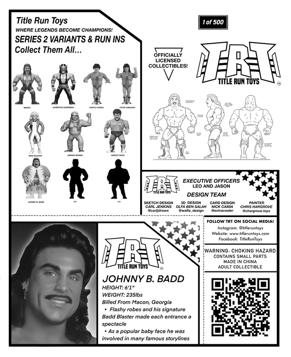 Series II Figure -Johnny B. Badd Limited  1 of 500 (Pre-Order)