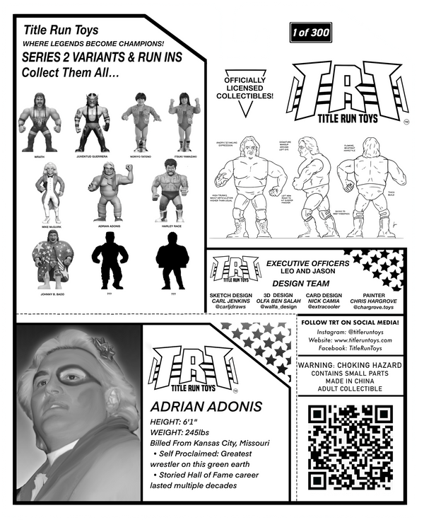 Series II Figure - Adrian Adonis Limited 1 of 300 Leg Warmer (Pre- Order)