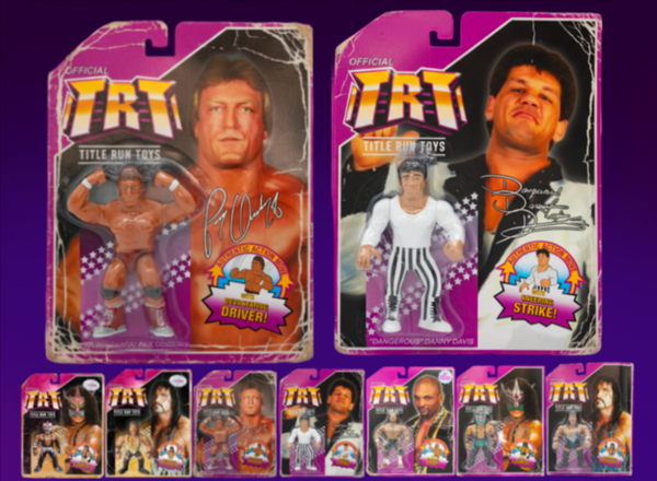 Complete Set of all 7 Series 1 Figures - Damaged Cards (Loose)